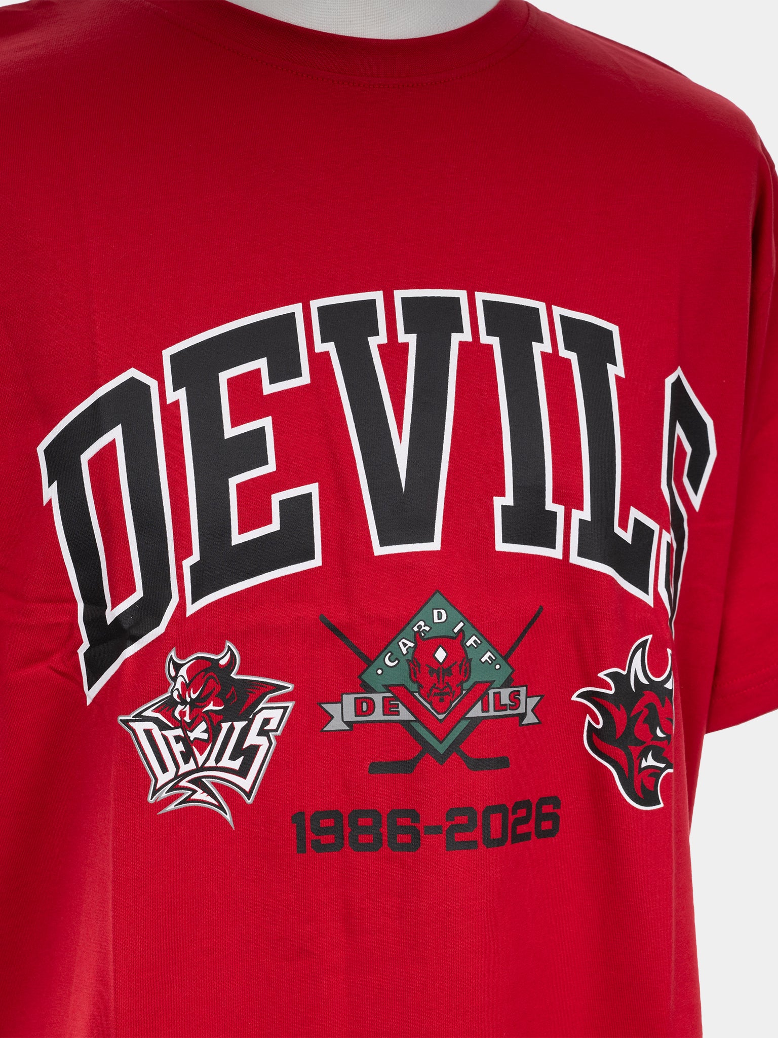 40th Anniversary Red T-shirt | Cardiff Devils