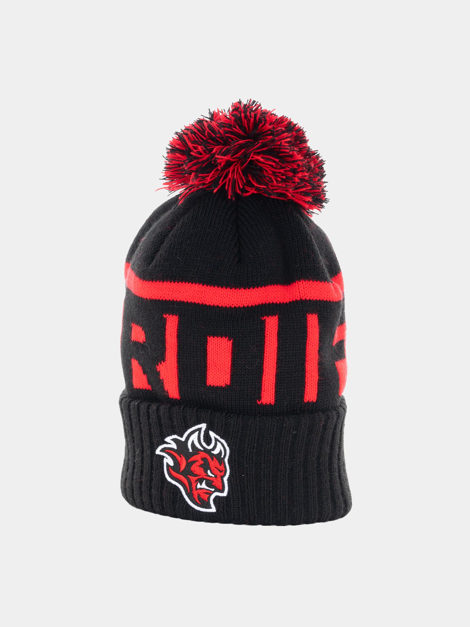 Black/ Red /Black Cardiff Bobble Hat | Cardiff Devils