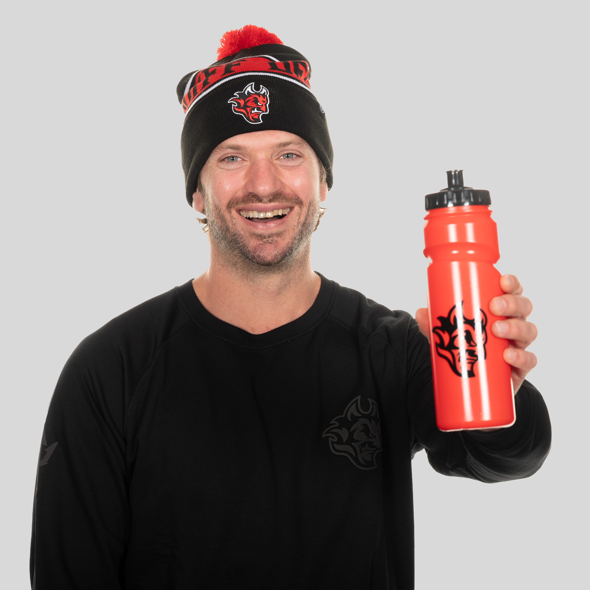 Devils Logo Water Bottle Red, White or Black Cardiff Devils